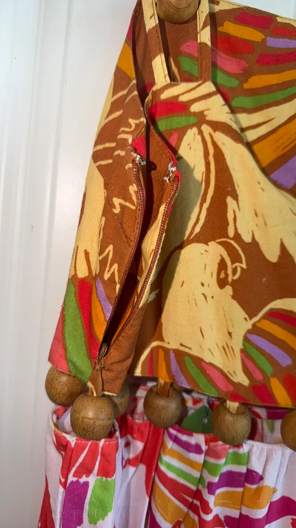 Farm Rio Dress XS Tropical Mixed Color Birds Ball Dress - Image 4