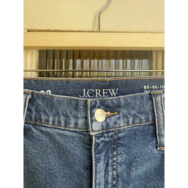J.Crew Re-Imagined 96 Slim Wide Leg High Rise Indigo Jeans RF-96-IDG Size 32 - Image 3