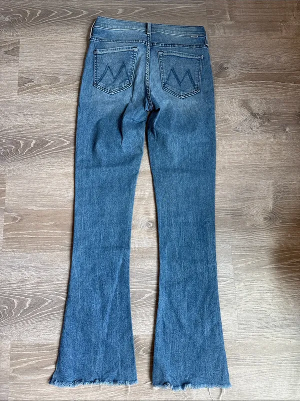Mother The Runaway Step Fray Jeans in Runaway Train 26 - Image 4
