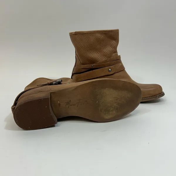 Marc Fisher Brown Ankle Leather Booties size 6M - Image 3