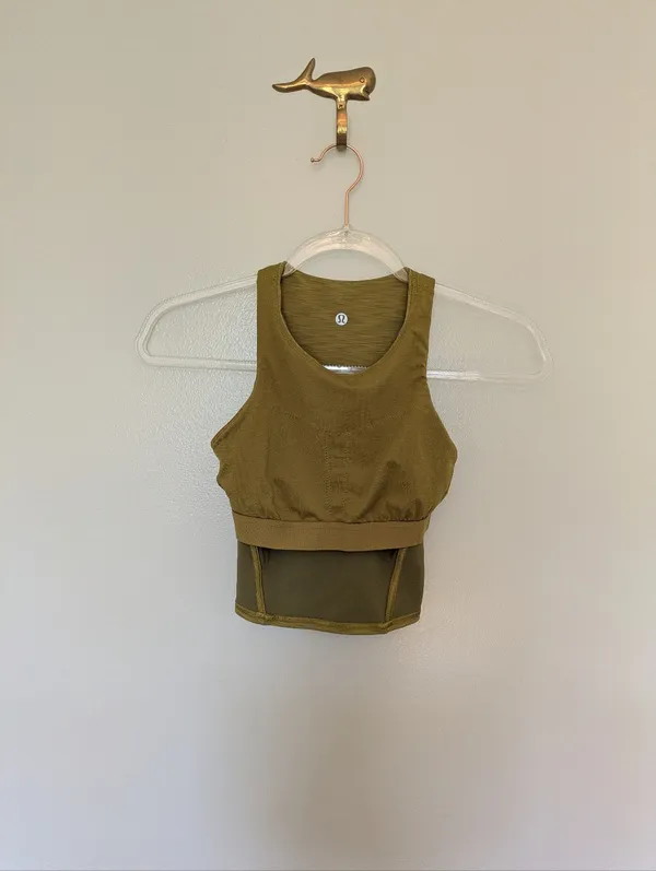 Lululemon Invigorate Training Tank Top Heathered Auric Gold Everlux 0 - Image 5