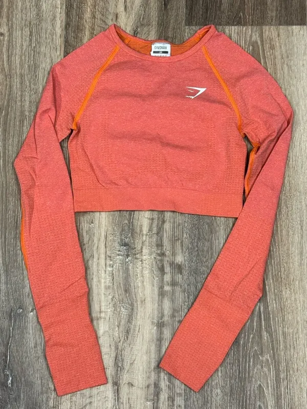 Gymshark Vital Crop Top Long Sleeve Women’s XS - Image 2