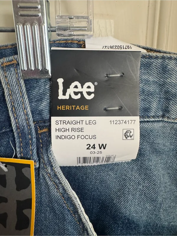 Lee Straight Leg High Rise Jeans - Image 4