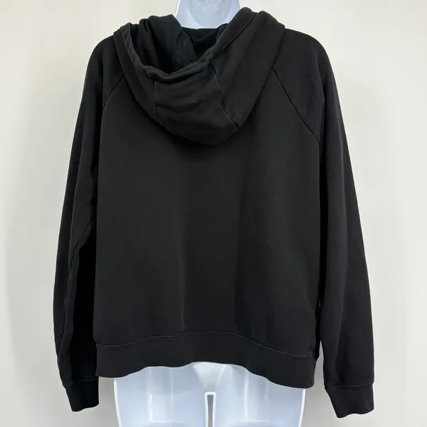 Nike Hoodie Women M Black Funnel Neck Essential Fleece Pullover BV4116 Gym Yoga - Image 4