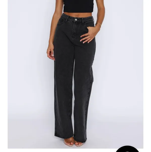 White Fox Boutique Black wash jeans - Image 2