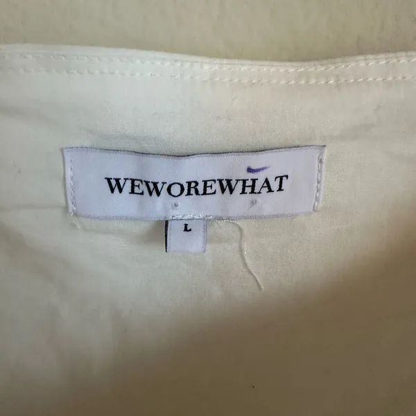 WeWoreWhat Ruched Cup Top in Optic White - Image 3