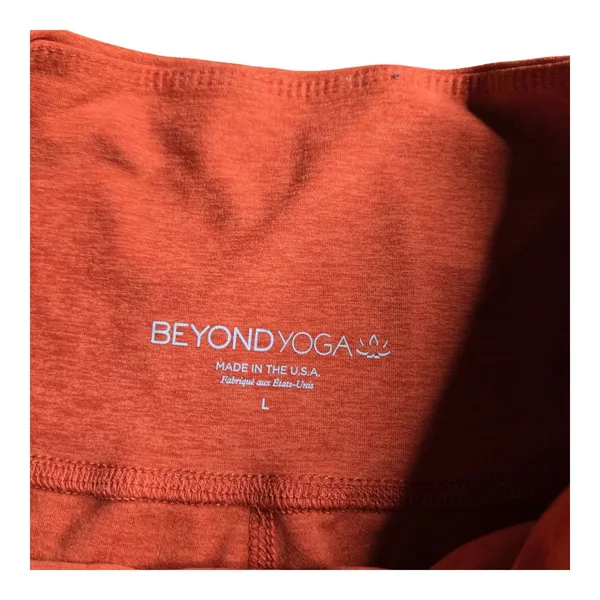 Beyond Yoga Spacedye Orange Leggings Size: L - Image 4