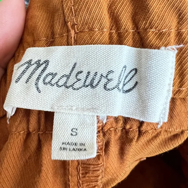 Madewell Dunaway Paperbag Pants Size Small Workwear‎ Mustard Casual - Image 4