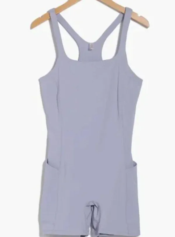 NWT Free People Never Better Runsie Romper Small, PLATINUM - Image 10