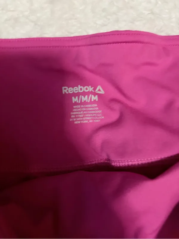 Reebok medium Women's Berry Magenta High-Waisted Athletic Leggings - Image 2