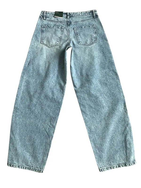 Wild Fable Low Rise Barrel Jeans Women’s Size 4 Rigid Zip Ankle Detail - Image 7