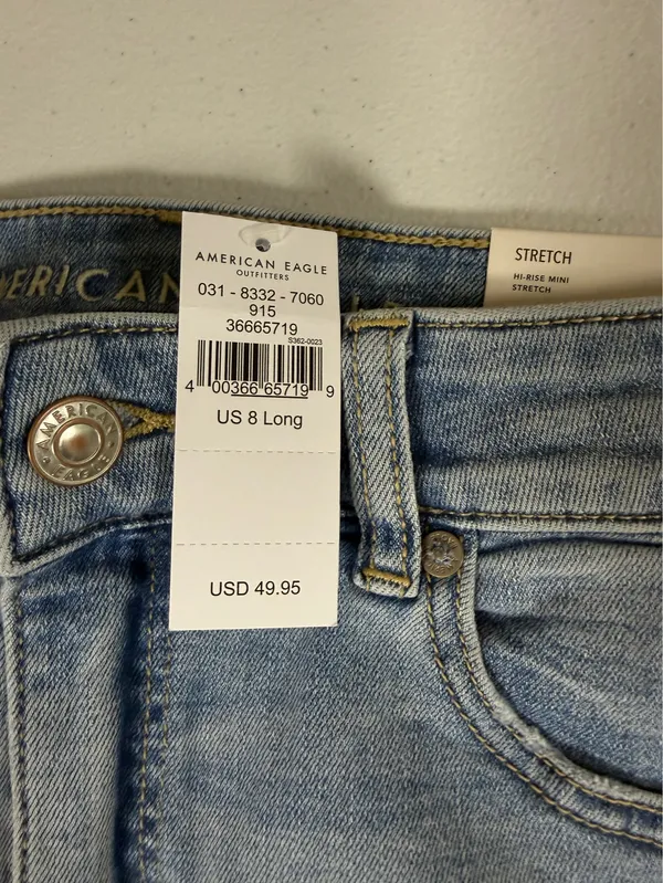 Women’s American Eagle Denim High Rise Mini Skirt 8 - Image 3