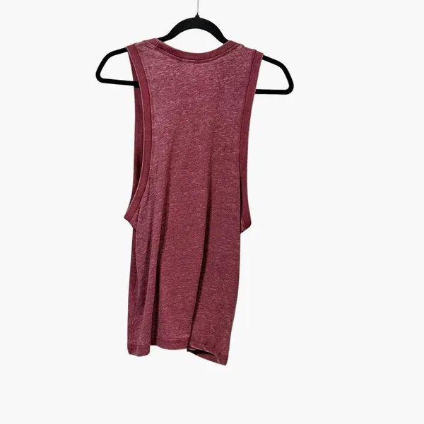 Blue 84 Arkansas Razorbacks Muscle Tank Top Heather Burgundy Large - Image 2