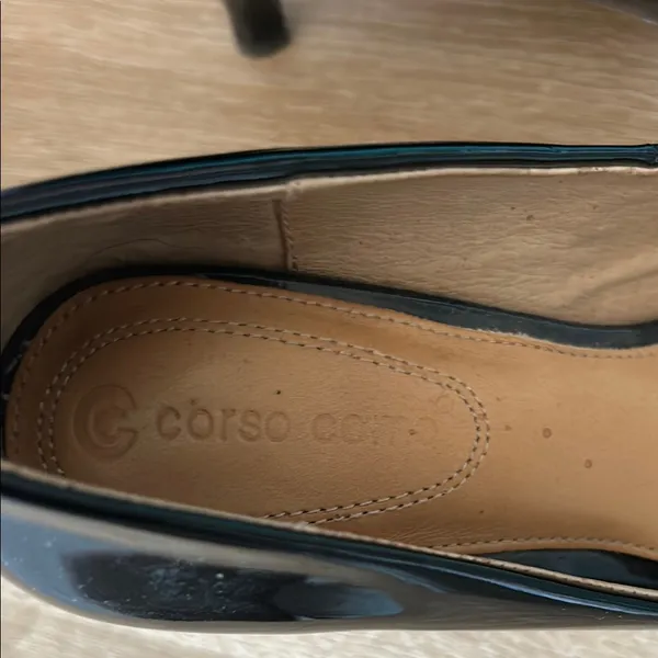 Corso Como Black Patent Leather Heels - Image 2