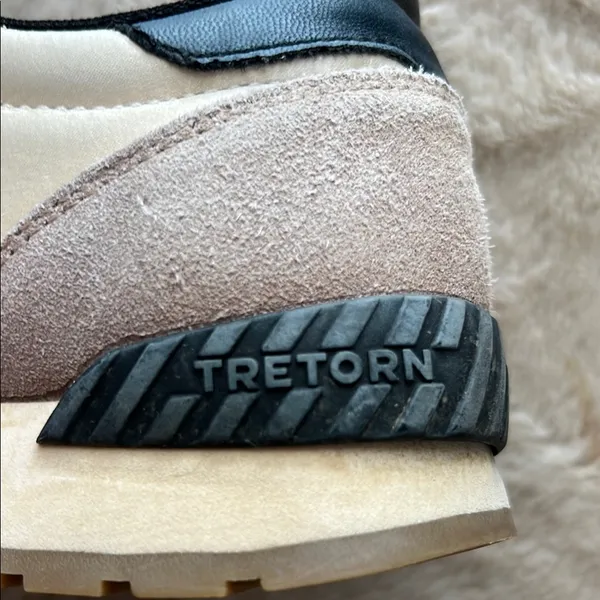 Tretorn Women’s Sneakers - Cream and Black - Image 9