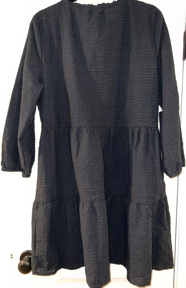 Gap Women’s Tiered Poplin Puff Sleeve Mini Dress - Image 2