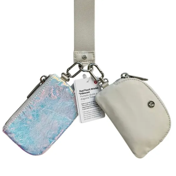 Lululemon Dual Pouch Wristlet Iridescent Iridescent / Bone - Image 8