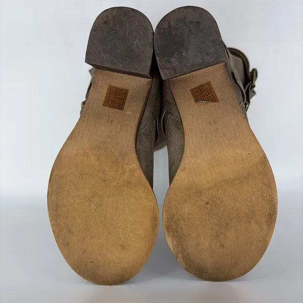 Ibiza Last‎ Jeffrey Campbell Womens 11 Boots Brown Leather Ankle Straps Buckles - Image 6