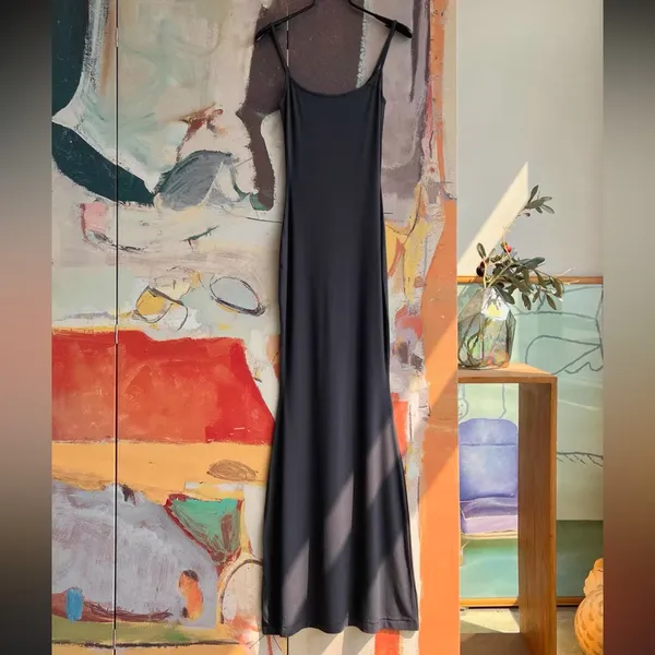 Skims Elegant Black Maxi Dress S - Image 5