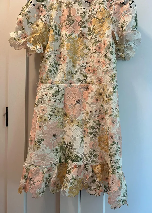 Floral Mini Dress Boohoo Puff Sleeve - Image 2