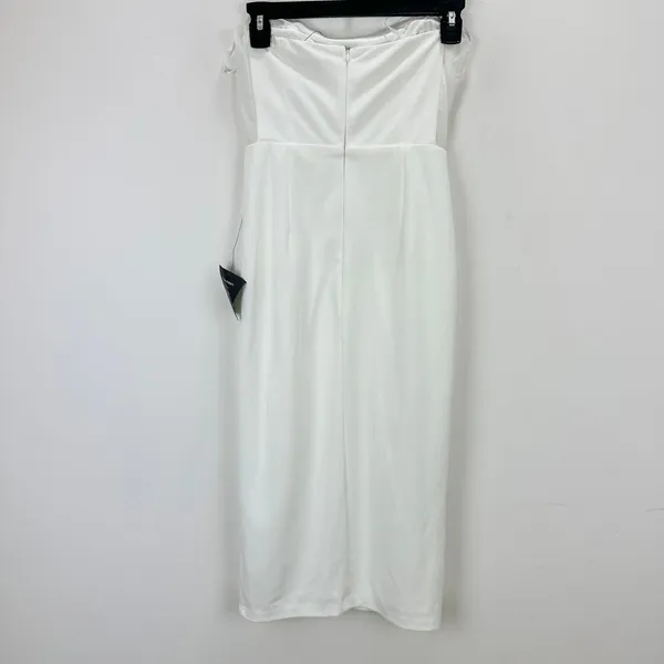 Lulus Loving the Feeling White Strapless Bodycon Midi Dress Cocktail XS NWT - Image 11