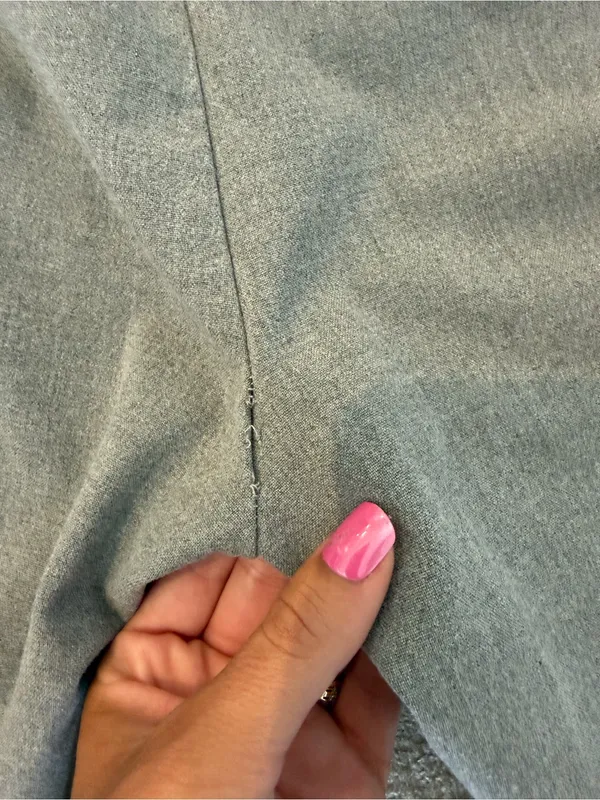 Zara Black and Gray Lined Skirt - Image 5