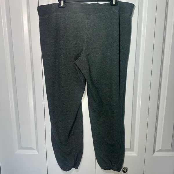 Aeropostale‎ Sweatpants Womens XL Gray Embroidered Logo Fleece Joggers 1987 Y2K - Image 4