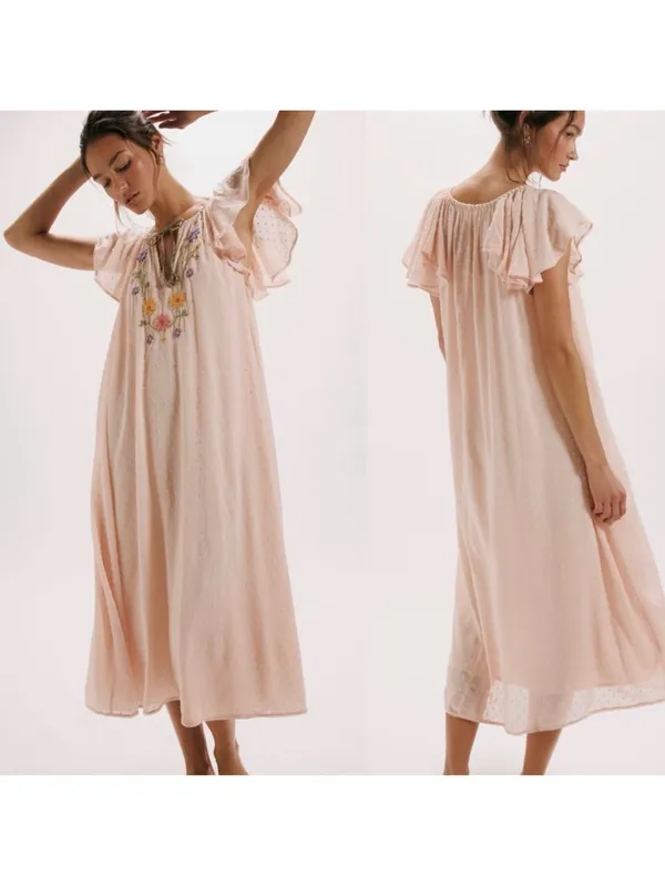 Free People Savannah Rose Midi Dress size small - Image 2