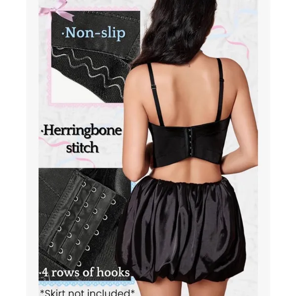 NEW Cute Bow Corset Detachable Strap Birthday Concert festival 6/8 - Image 2