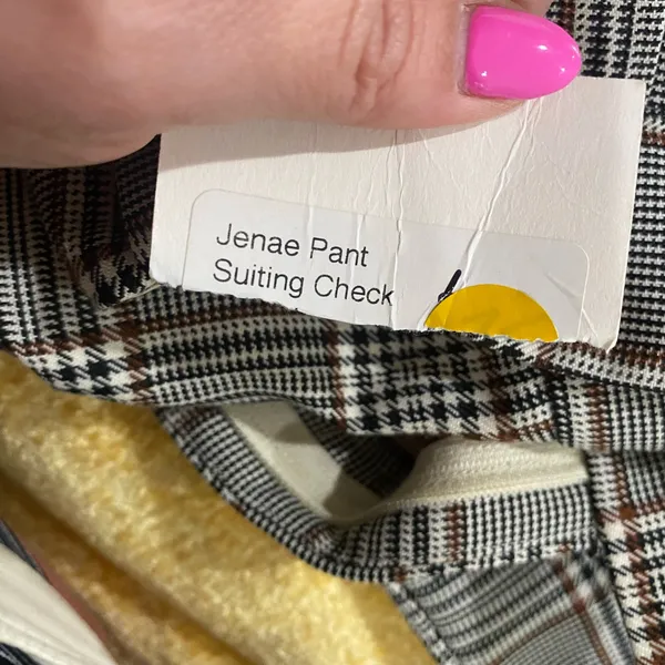 WRAY Jenae Check High Waist Trousers Plaid Suiting Pants Chic Sz‎ 4 - Image 11