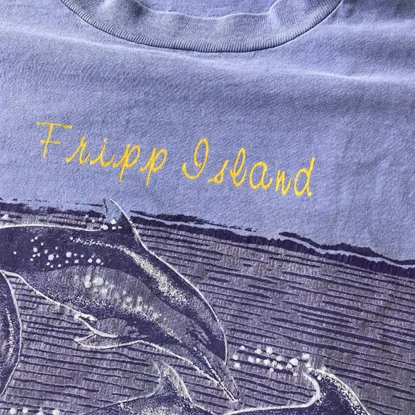 Fripp Island SC T Shirt Dolphins Ocean Vintage 90s - Image 3