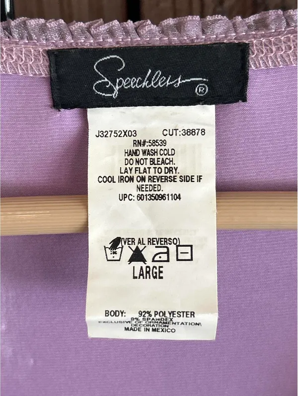 Speechless 2 Piece Set Large Top & Small Skirt Lilac Fairycore Vintage Y2K - Image 6