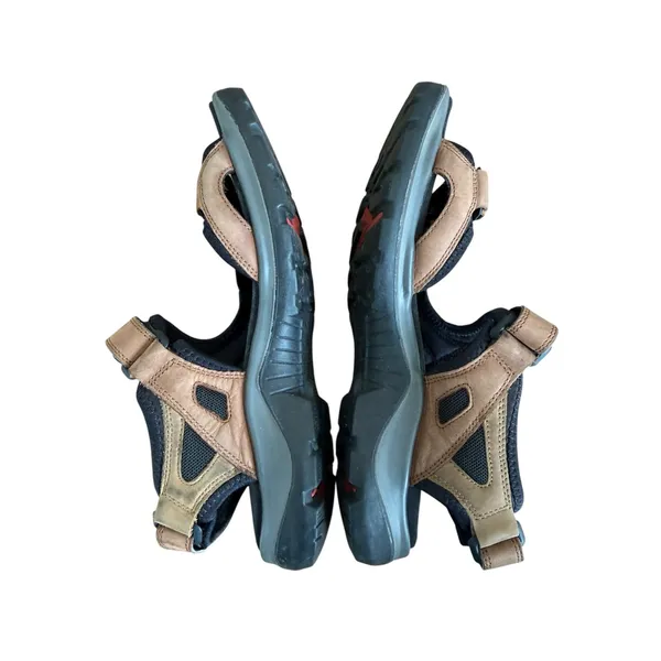 ECCO Yucatan Women’s 39 Brown Nubuck Leather Hiking Sport Sandals Receptor - Image 7