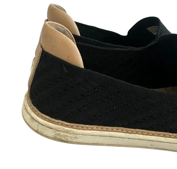 Ugg Sammy Chevron Black Slip-On Sneakers Flats Casual Comfy Size 9.5 Women's - Image 2