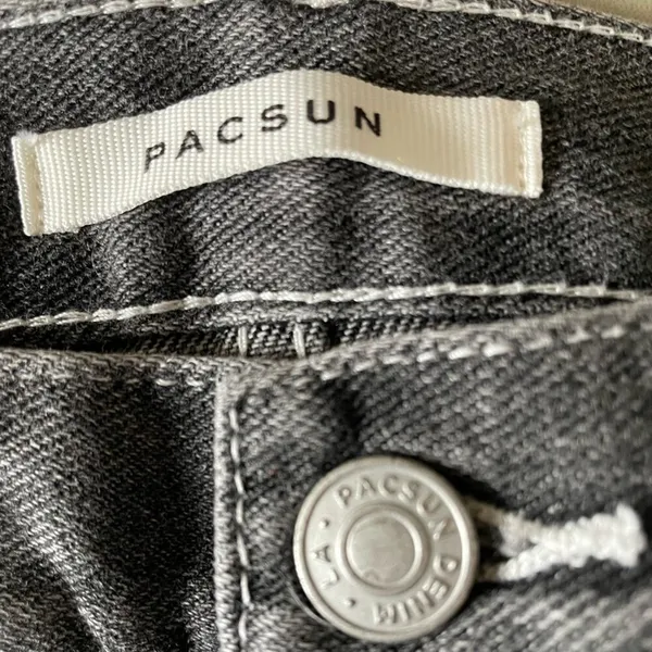 PacSun Lowrise Straight Split Hem Denim Jeans size 29 NEW - Image 7