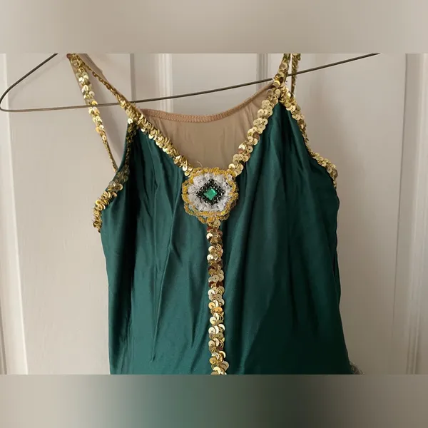 Emerald Green Dance Costume - Image 4