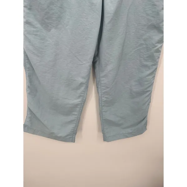North Face Baby‎ Blue Capri Cropped Nylon Pants Outdoors Hiking Nature Women 14 - Image 3