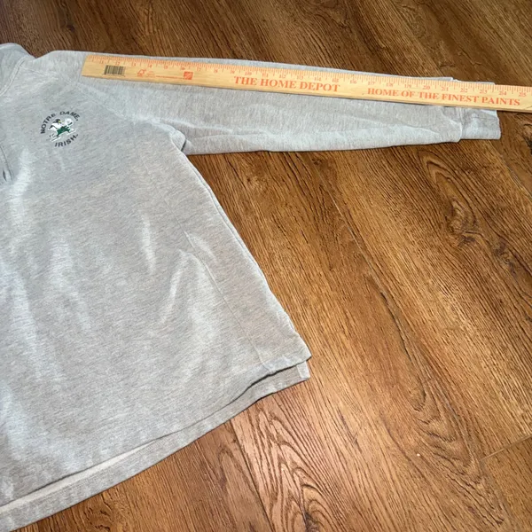 Gear For Sports Notre Dame Fighting Irish Quarter Zip Sweatshirt Gray Womens M - Image 5