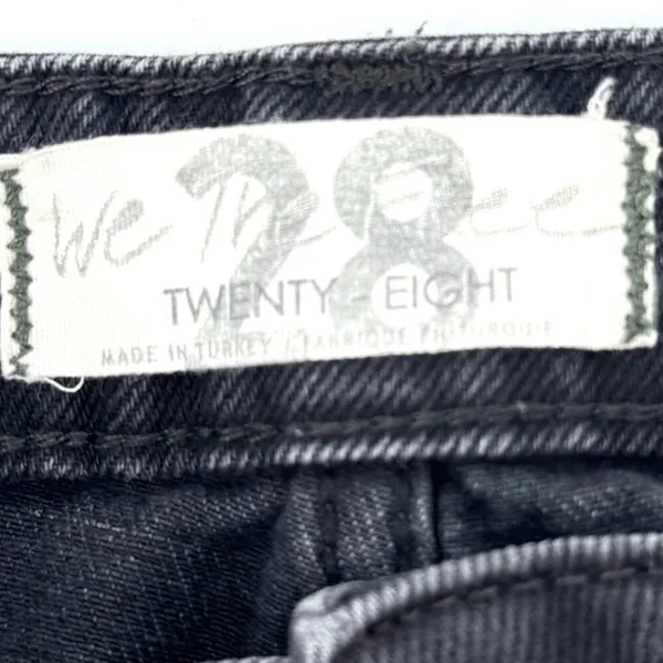 We the Free High Rise Straight Leg Cotton Denim Black Size‎ 28 - Image 8