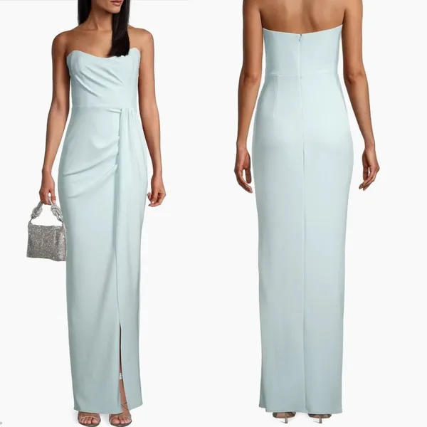 Katie May Pamela Gown in Celestial Blue Size Medium Strapless‎ Dress NEW - Image 12
