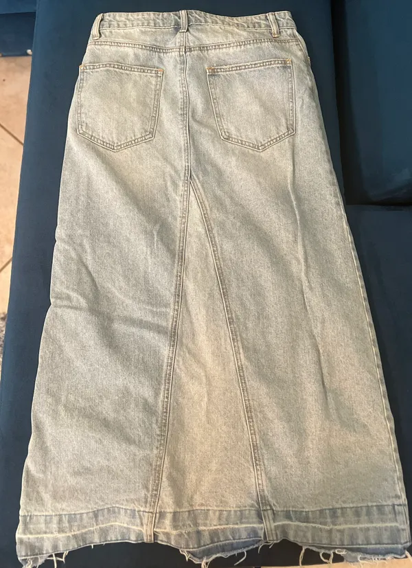 Denim Maxi Skirt - Image 3
