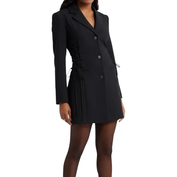 NWT Open Edit Corset Blazer Mini Dress Women’s Size Small Brown - Image 3