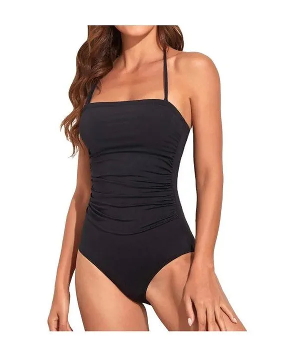 Holipick - 1 pc. Tummy Control Strapless Bandeau Slimming Halter swimsuit - NWT - Image 3
