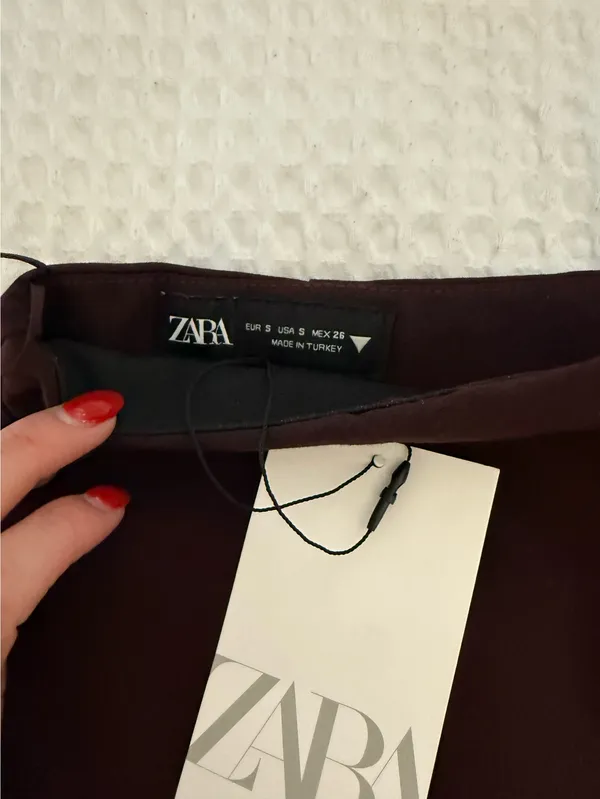 Zara Maroon Skort - Image 2