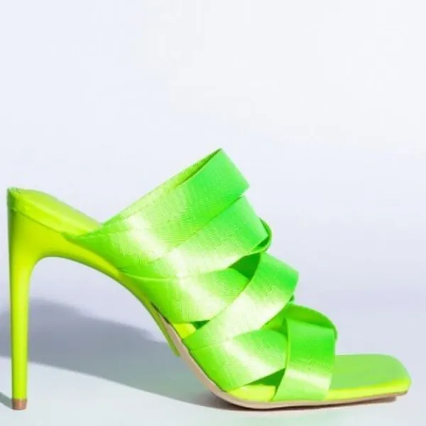 Azaela Wang Mule Sandal Green Size 9 - Image 3