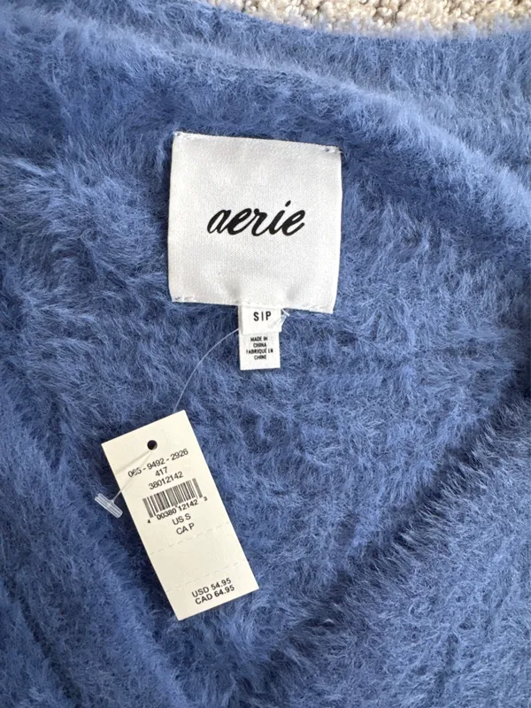 Aerie blue Button Up Fleece - Image 2