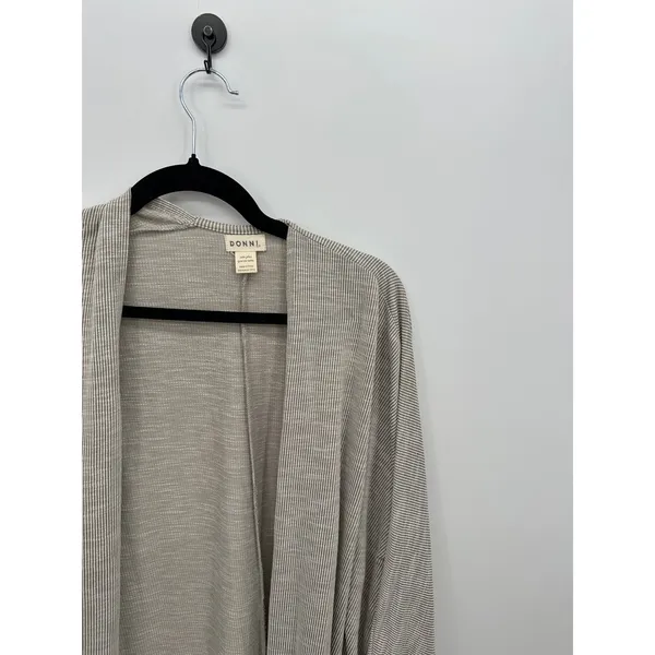 DONNI Long Cardigan Women Open Front Ribbed Oversized Duster Quiet Luxury - Image 6