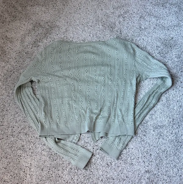 Brandy Melville Shannon Eyelet Cardigan - Image 3