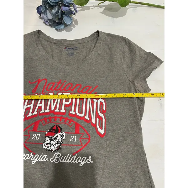Champion Georgia Bulldogs National Champions T-Shirt Graphic Tee‎ Small - Image 3