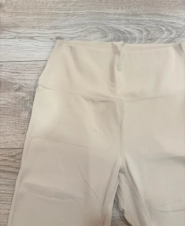 Poshdivah Beige High Waisted Workout Leggings Size M - Image 3